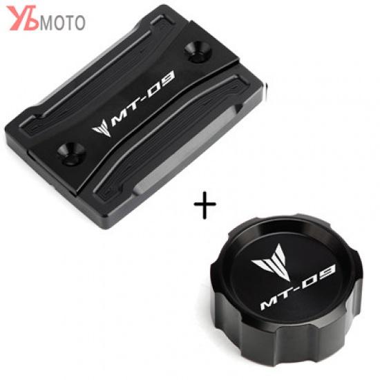 

Для Yamaha MT-09 MT 09 mt09 FZ09 2014- (не для ) Детали мотоцикла Крышка бачка передней и задней тормозной жидкости Front and Rear Black