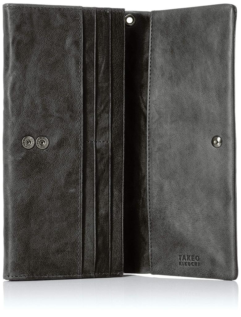 Takeo Kikuchi Oyster Small Long Wallet 720626 Black