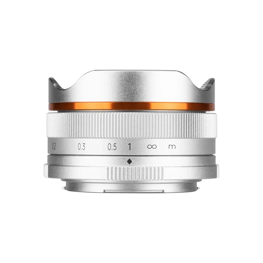 

Светосильный широкоугольный объектив «рыбий глаз» Brightin Star 10mm F5.6 для беззеркальных камер APS-C Sony ZV-E10 A6400 Canon EF-M Nikon Z Fujifilm Sony E-mount（APS-C）