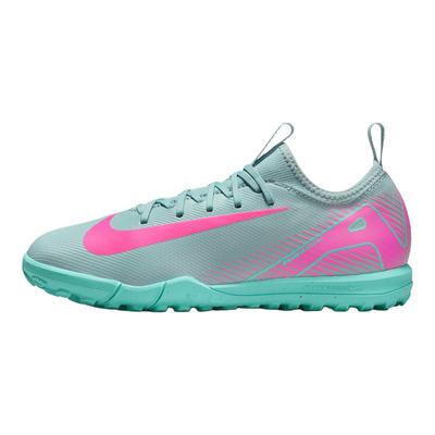 Mercurial Vapor 16 Academy Zoom Comfortable Soft Durable Low-Top Soccer Shoes Kids Sneaker Gray-Green Purple FQ8284-301