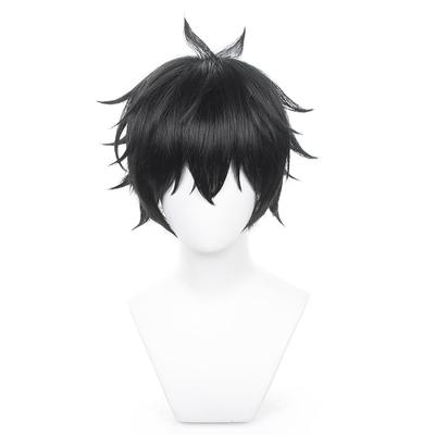 Tankou Cosplay Wig, Brown, Short, Heat-Resistant, Perfect for School Festivals, Cultural Festivals, Travel Exhibitions, and Photo Shoots, Halloween, a