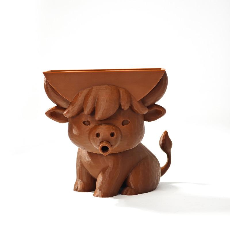 

Highland Cow Sponge Holder with Drain Tray, Cute Kitchen Sink Organizer, Non-Slip Storage Rack for Sponge Brush Soap, Waterproof