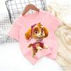 Cute Boys Girls Casuals Tops Summer Birthday Clothing Gift Hots Paw Patrol Kids Tshirts Kawaii Cartoon Character Printed Shirts