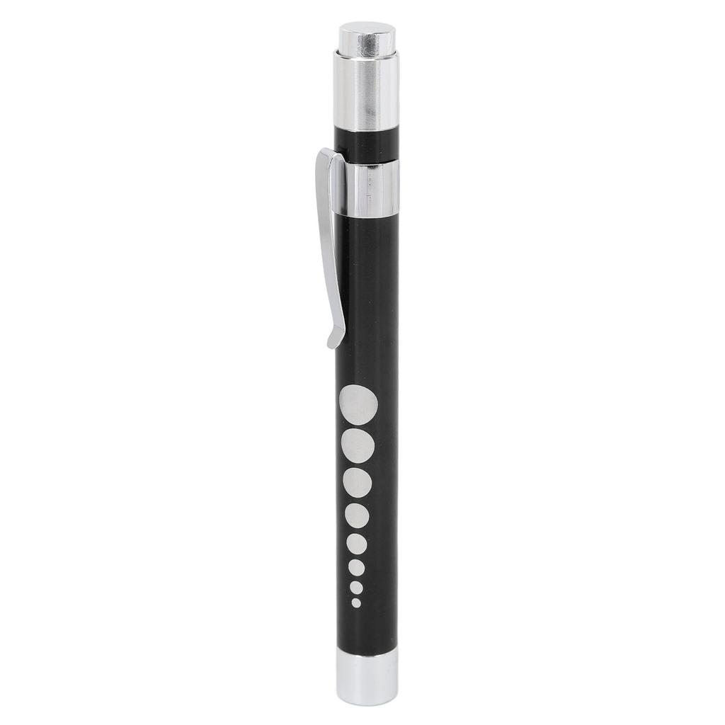 LED Penlight Yellow Lighting Concave Head Aluminum Alloy Medical Pen Light with Pupil Gauge