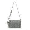 IELGY Small Square Bag Retro Rhinestone Denim Bag Shoulder Messenger Pillow Bag
