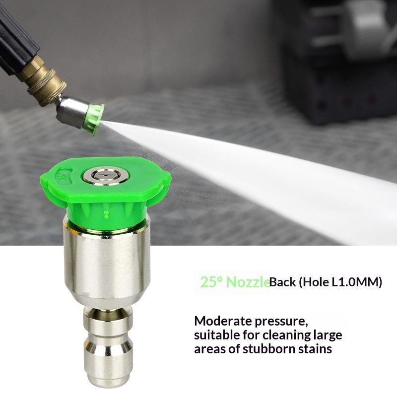 High Pressure Washer Turbo Nozzles 1/4'' Quick Connect Rotary Spray Jet Tip For Car Cleaning Patio - Efficient Cleaning