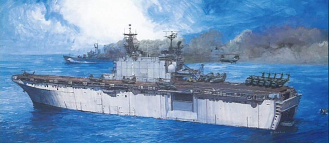 

Дракон ВМС США Десантный штурмовой корабль «Тарава» Пластиковая модель DR7008 1/700