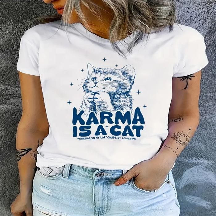 

Short-sleeved T-shirt European and American summer new women s fashion casual home commuting versatile round neck short-sleeved T-shirt 5XL білий