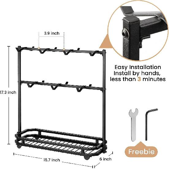 FANGSUN Large Coffee Mug Holder Stand Countertop, Tree Rack for 14 Mugs, 2 Tier Counter Display Storage, Metal Wire Tea Cup Holder for Coffee Station