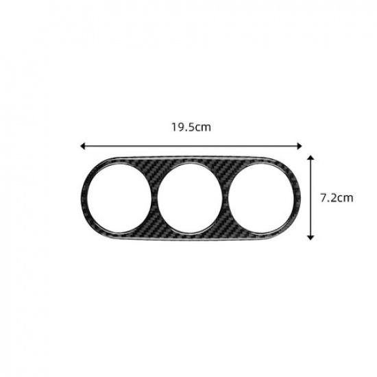 Carbon Fiber Car Front AC Control Button Frame Cover For Mazda MX-5 Miata 09-15