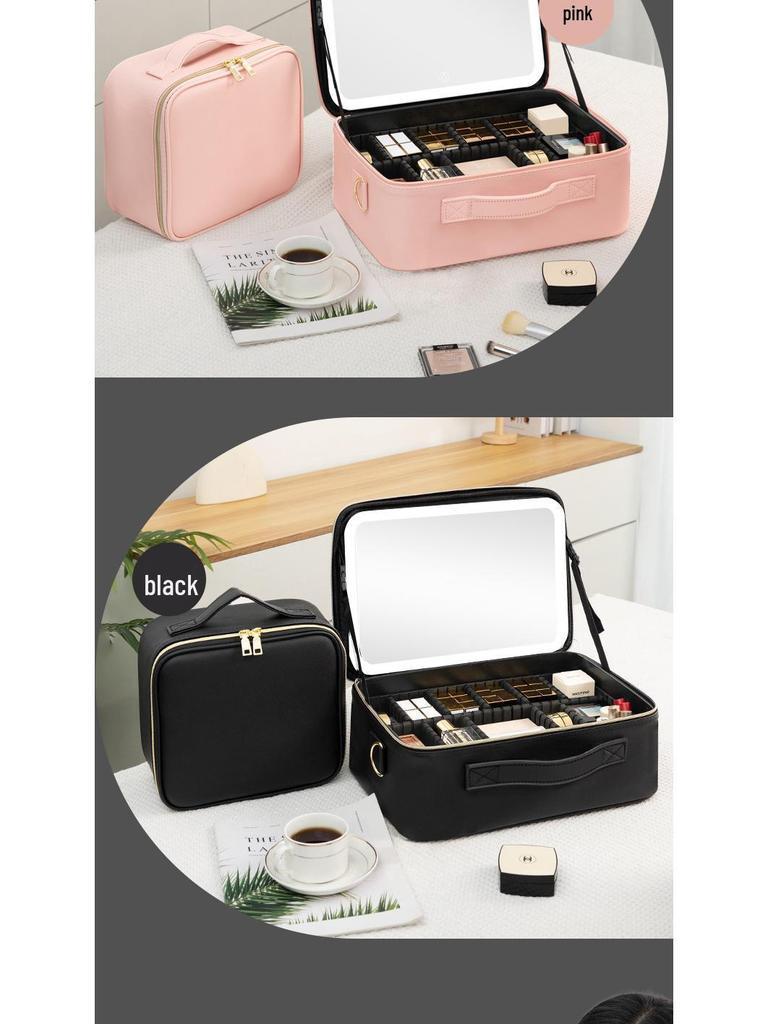 LED Make-up Koffer mit Spiegel, Große Kapazität zur Aufbewahrung & Multifunktionales Design