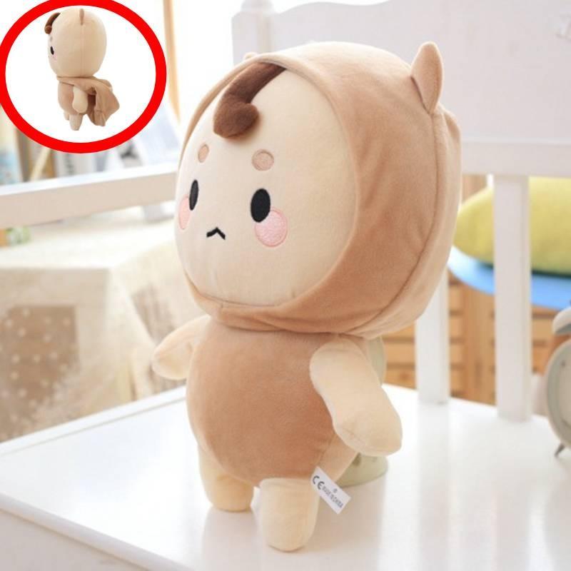 Adorable Buckwheat Boy Plush Doll Soft Toy Perfect For Kids Ages 7 To 14