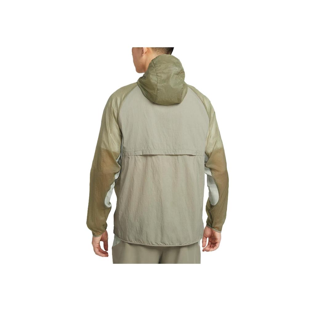 Nike Kurtka Męska Trail Aries Wygodna Stylowa Minimalistyczna Wszechstronna Jednolity Kolor Zielona FN4003-320