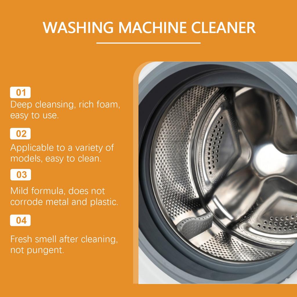 Čistič praček; Odstraňování vodního kamene z pračky; Domácí čisticí prostředky; Silné odvápnění, sterilizace, dezinfekce a odstranění zápachu, 100 ml,