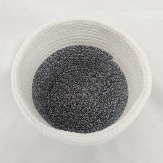 Cotton Rope Basket Large Toys Storage Woven Basket Decorative Round Closet Organizer for Clothes Towels Blankets