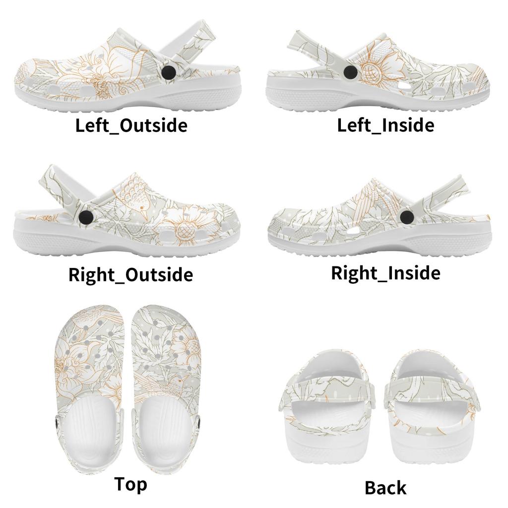 Vacation Printed EVA Clogs Unisex Flexible Slip On Soft Sole Garden Shoes Beach Pool Bathroom Home Home Slippers Beach Wear