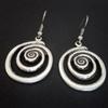 Retro Geometric Spiral Vintage Earrings European American Personalized Trend Irregular Earrings