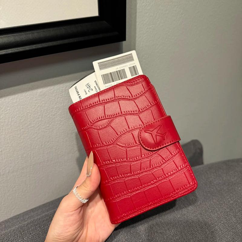

PU Leather Passport Holder Passport Air Ticket Protective Cover Multi Functional ID/Bank Card Storage Bag Travel Accessories