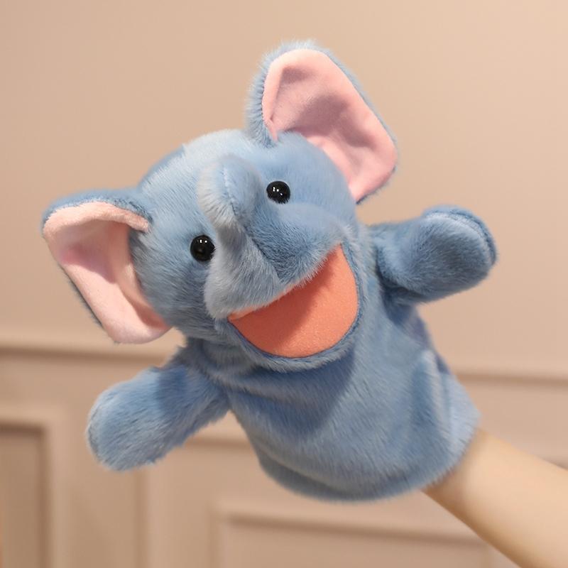 Cartoon Animal Capybara Raccoon Hand Puppet Parent-child Game Doll Lion Elephant Pig Appease Toys Birthday Gifts For Children