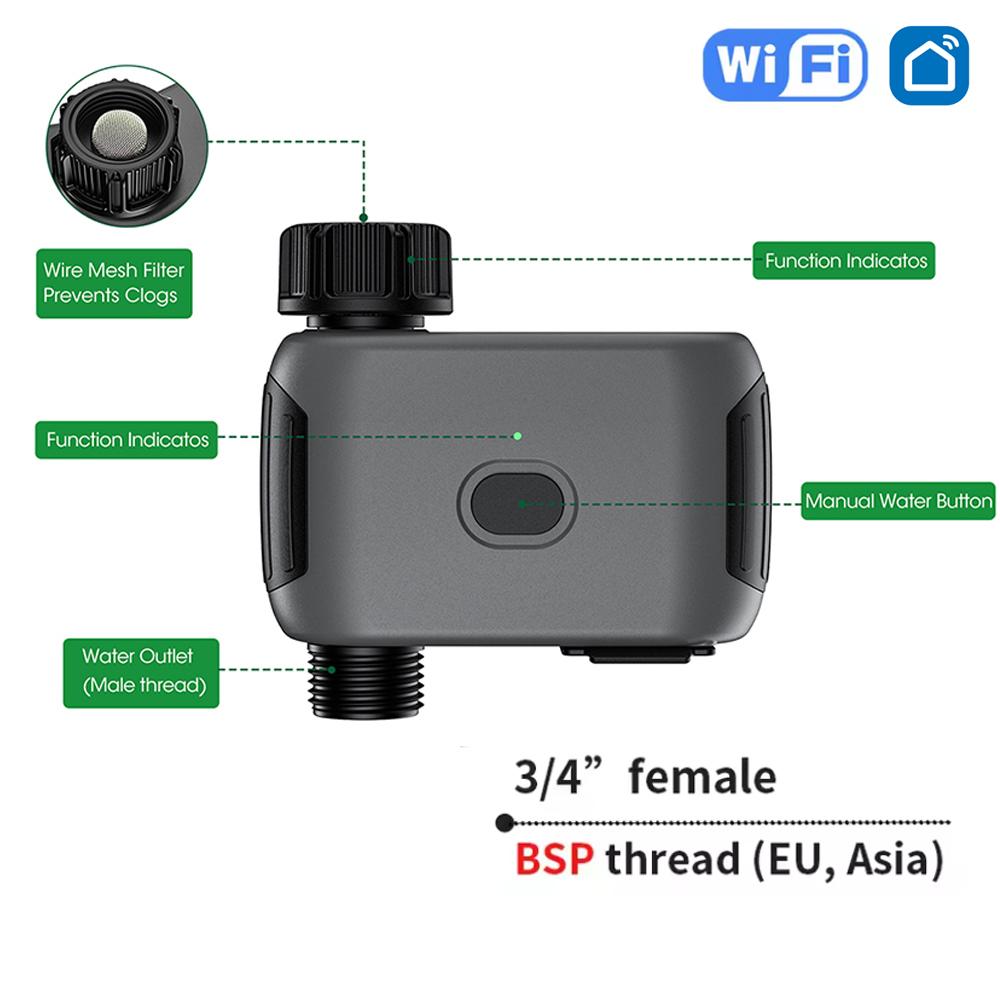 

WiFi Smart Water Timer Single Channel Irrigation Timing Control System Sprinkler Timer Flower Garden Timed Watering Device