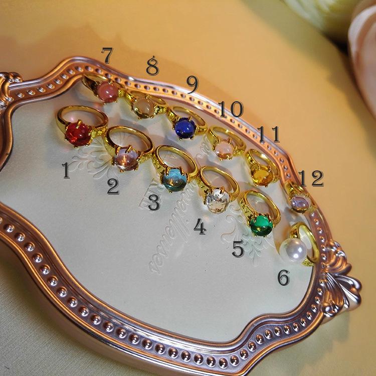 

Декабрьский камень-самоцвет Жемчуг Кольцо Подвеска из стерлингового серебра 925 с покрытием из 18-каратного золота March + Necklace Set