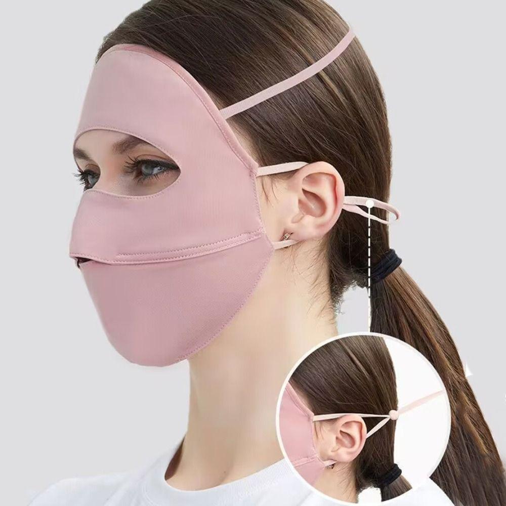 Sunscreen Face Scarf Face Cover Face Mask Face Gini Mask Thin Ice Silk Mask  Hiking