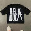 Harajuku Letter Graphic TShirts Yk Tops Men Women High Street Oversized T Shirt Pro Choice Streetwear Vintage Tee Clothing