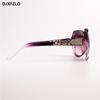 Modische quadratische Sonnenbrille Damen Luxusmarke Große lila Sonnenbrille Damen Spiegelgläser Damen Oculos De Sol Feminino