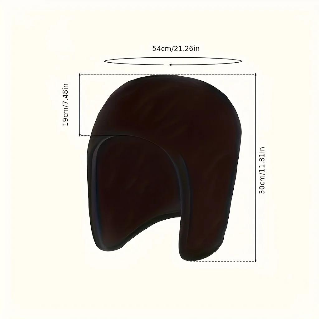 Winter Double-layer Fleece Hat - Outdoor Cycling Warm Ear Cover, Cold Protection, Thick Design for Warmth and Wind Resistance
