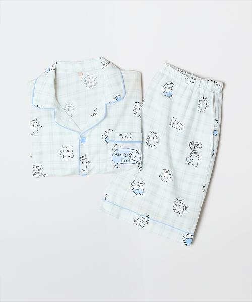 

[SPAO] Мальтезерс Пижама с коротким рукавом «Время спать» SPPPG25U10 [Отправка из Кореи] 100% Оригинал White - S