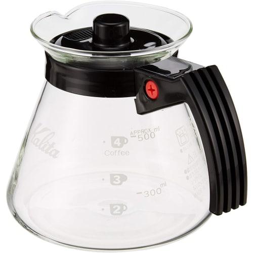 Kalita Coffee Drip Set, 102-Roto Set N, Ceramic, for 2-4 People, Featuring a Three-hole Design for Fast Brewing and Excellent Heat Retention, Extracti