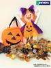 Japax Garbage Bag Orange 45L Width 65cm x Height 80cm Thickness Colored Plastic Bag Halloween Orange Play Costume Party Plastic Bag 10 Pieces x 3