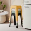 Stackable Upholstered Stool for Home: Simple Style for Living Room, Bedroom, Dining Room, or Adult Seating.