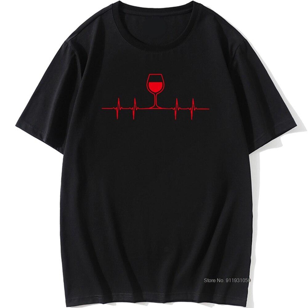 EKG Wine Funny Wine Heartbeat Pulse Cadeau T-Shirt EKG Wine Funny Wine Heartbeat Pulse Cadeau T-Shirt