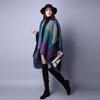 Cashmere Winter Women's Shoulder Knit Shawl Muffler Indigo Marine