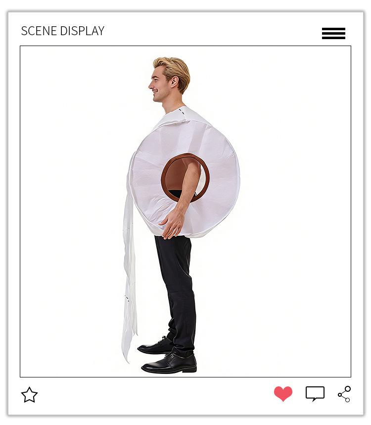 Halloweenový Pár Žertovný Kostým z Toaletního Papíru pro Cosplay