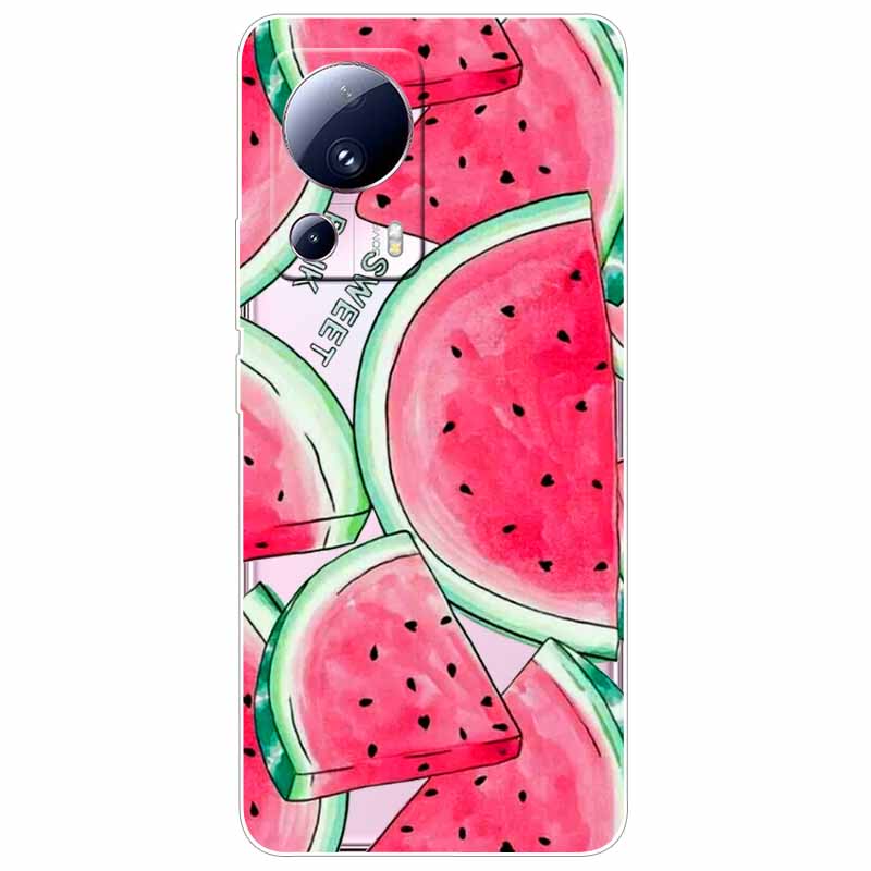 For Xiaomi 13 Lite 5G Case 13Lite Clear TPU Soft Lovely Cats Silicone Print Cover for Xiaomi Mi 13 Lite Transparent Xiaomi13Lite