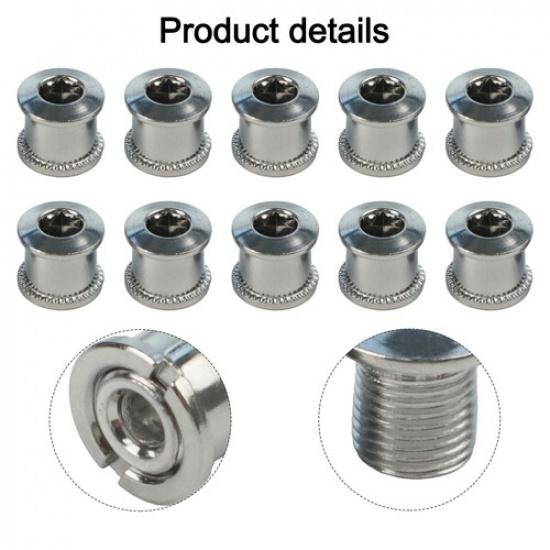 10Pcs Ultra Light Chainring Screws for Mountain Bike Stainless Steel Material