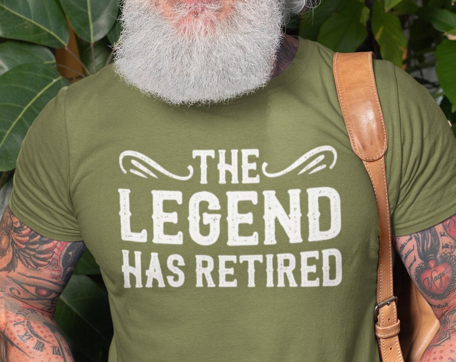 The Legend Has Retired T-Shirt: Funny Retirement Gift Tee S