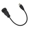 USB3.0 Water Proof Connector 0.3meter Length Snap On Type Straight Plug USB Male Panel Mount