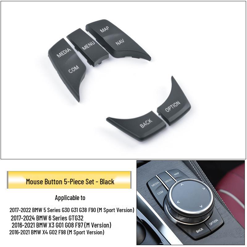 

Compatible with BMW 5, 6, 7 Series, GT, X3, X4 Multimedia Mouse and Navigation Switch Button in G30 Center Console.