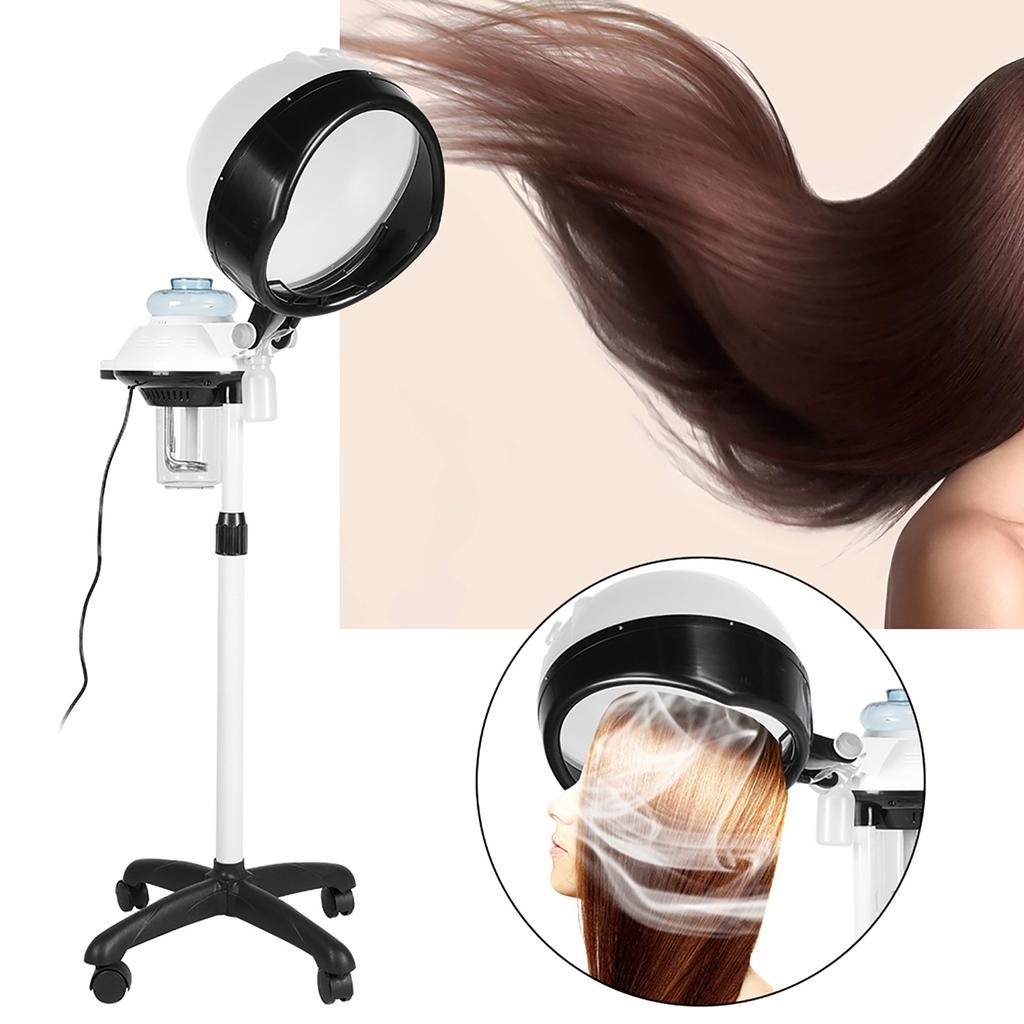 Floor Stand Salon Hair Steamer Heater Dyeing Perming Oil Treatment Machine Hairdressing ToolUS Plug
