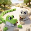 Interactive Greedy Snake Car Magnetic Magnetic RC Car Fun Game Snake Remote Control  Toy  Kids Gift
