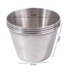 12PCS/SET 304 Stainless Steel Barbecue Dipping Cup Stainless Steel Seasoning Dish  Kitchen Use