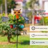 Courtyard Weather Vane Outdoor Weather Vane Colorful Iron Owl Wind Vane with Hot Air Balloon Toucan Outdoor Garden for Courtyard