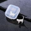 Cute Cat Resin Fillers with Crystal Droplets Flexible Silicone Mould Miniature Landscape Decorations for Home and Office