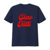 Vintage Retro Ciao Tutti Slogan Print Casual Streetwear T Shirt Vintage Washed Versatile Soft Stylish Stretched Streetwear