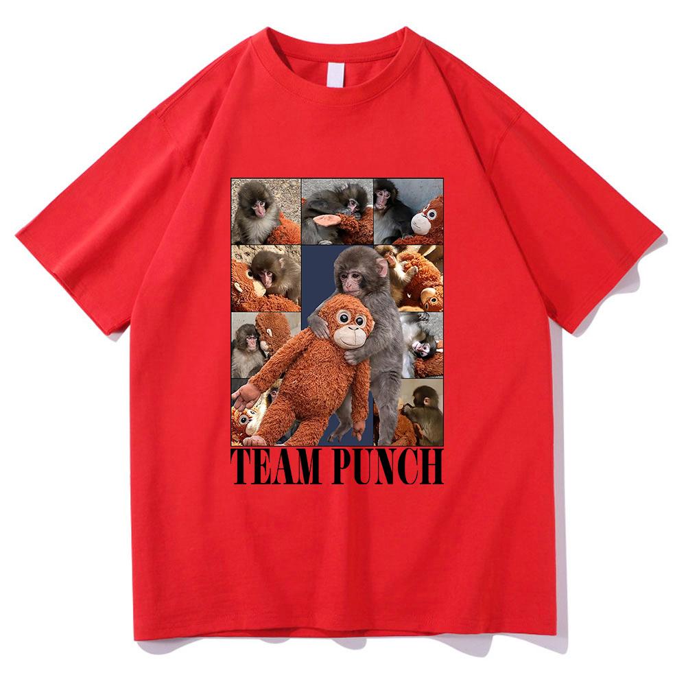 Monkey Punch Baby Monkey T Shirt 2026 WomenUnisex Clothing Cotton Clothes Graphic Tops for Lover Gifts Hight Quality T Shirts