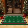 Christmas Tree Pattern Non-slip Entrance Door Mat Easy Cleaning Large Size Living Room Rugs Soft Red Green Room Decor Carpet