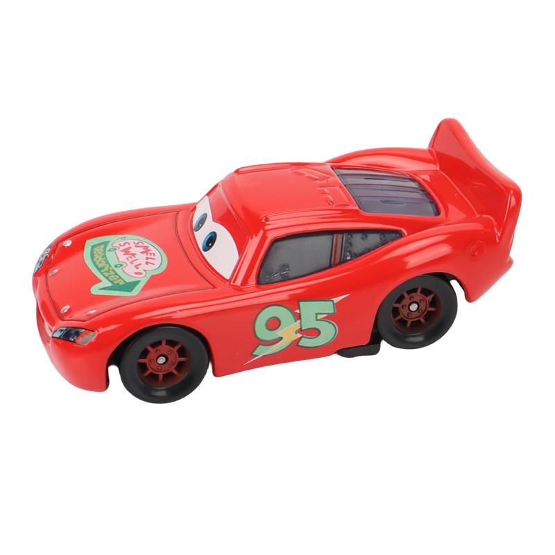 Cars Toy Christmas McQueen ROUTE 66 McQueen Chick Hicks Racing Car 1:55 Diecast Alloy Car Model Boy's Christmas Gift